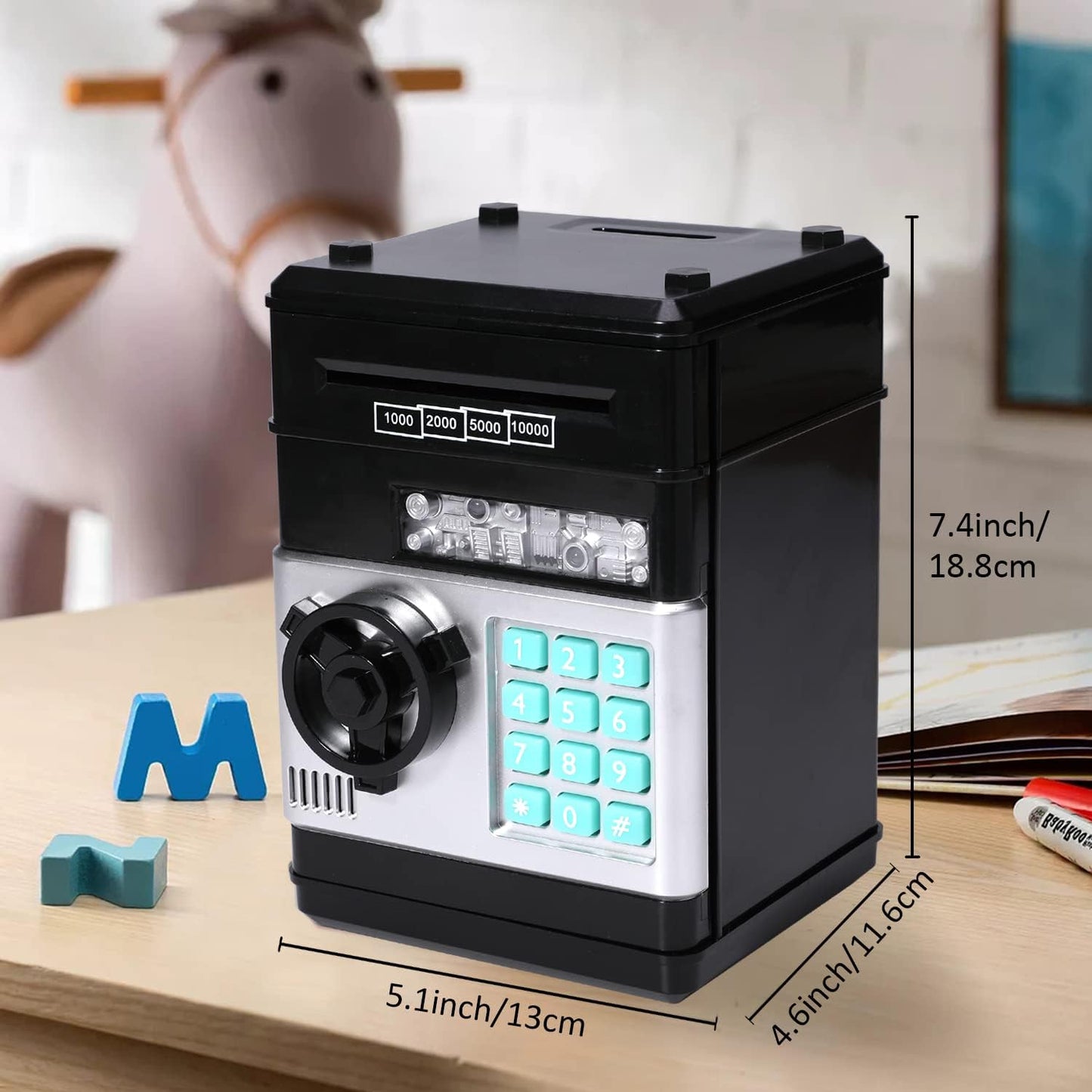 Electric Kids Mini ATM Safe Piggy Bank